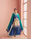 Kaveri By Sayuri Simar Silk Hand Mirror Work Designer Indo Western 